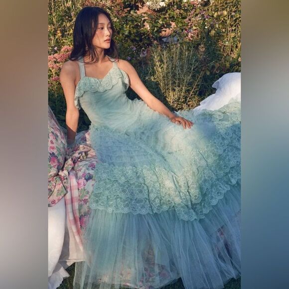 LOVESHACKFANCY Sharelle Gown   - Picture 3 of 14